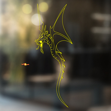 Drachen-Vinyl-Kunst-Wandfenster-Badezimmeraufkleber Decal #1
_4