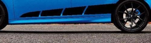 Ford Focus Seitenstreifen Aufkleber 2011-2016 Vinyl Aufkleber Sport Racing