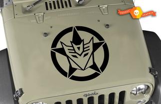 Jeep US Army Star Decepticon Aufkleber Vinyl-Aufkleber