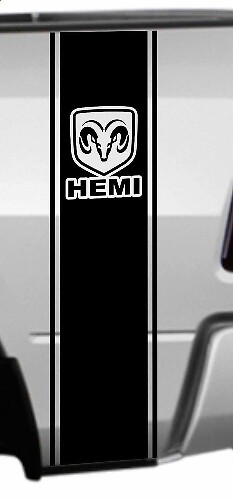 RAM HEMI Heck Ladeflächen-Streifen-Aufkleber-Kit für Dodge Ram 1500 2500 3500