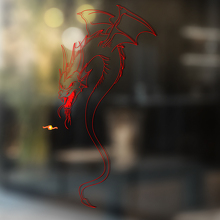 Drachen Umriss Silhouette Universal Vinyl Aufkleber Sticker_2