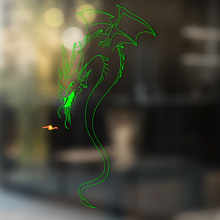 Drachen Umriss Silhouette Universal Vinyl Aufkleber Sticker_4