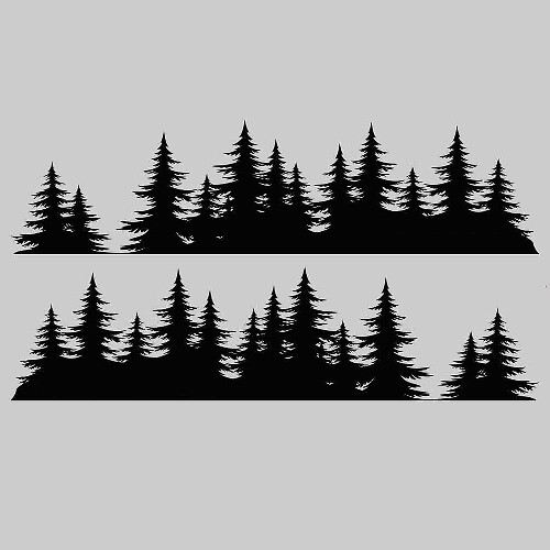 Forest Style Seiten-Vinylaufkleber-Set für Subaru Crosstrek