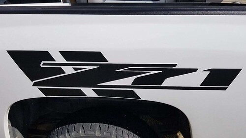 Silverado Chevrolet Bett Hash Marks Streifen 2007-2013 Aufkleber Aufkleber Vinyl
