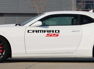 2 x Chevrolet Camaro SS-Vinyltüren-Logos, Aufkleber, Grafiken, 2011–2018