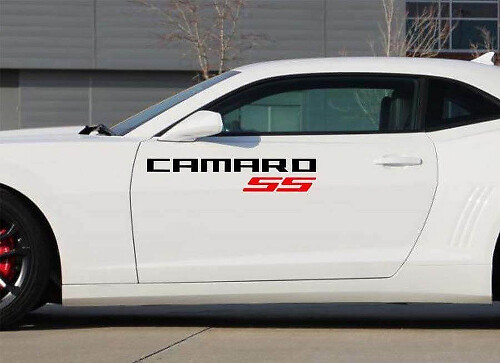 2X Chevrolet Camaro SS Vinyl Doors Logos Sticker Decals Graphics 2011-2018
