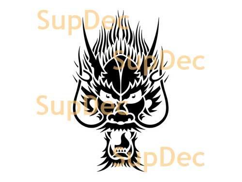 Drachen Vinyl Kunst Wand Fenster Badezimmer Aufkleber Decal #5

