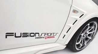 Fusion Sports Powered by Honda Auto Aufkleber Vinyl Aufkleber Civic S2000 Accord JDM