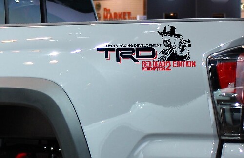 TRD Red Dead Redemption Edition Seitenwand Vinylaufkleber für Toyota Tacoma