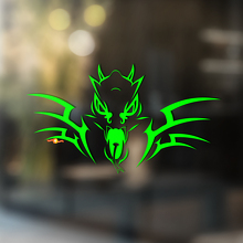 Spiked Dragon Tribal Stil Universeller Vinyl-Aufkleber_3