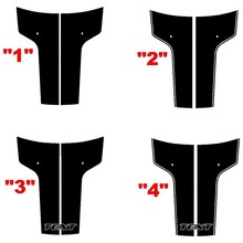 2008–2014 Dodge Challenger 16-teiliges Rallye-Streifen-Aufkleber-Set
 2