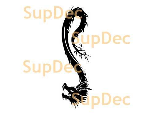 Drache-Vinylkunst-Wand-Fenster-Badezimmer-Aufkleber-Aufkleber Nr. 10
