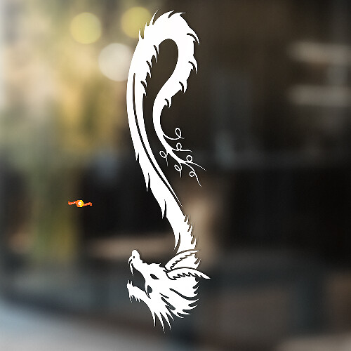 Winden Drache Chinesisch Universeller Vinylaufkleber