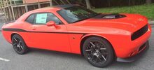 2008 und höher Dodge Challenger Devil Tail Seitenstreifen-Kit für die untere Karosserielinie 2