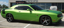Retro Hockey Stripe Kit Aufkleber für 2008 - 2020 Dodge Challenger
 2