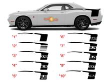 Retro Hockey Stripe Kit Aufkleber für 2008 - 2020 Dodge Challenger
 3