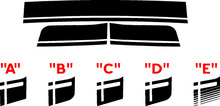 2008 und neuer Dodge Challenger Scat Pack Style Tail Stripe Sticker Decal Kit Scatpack
 2