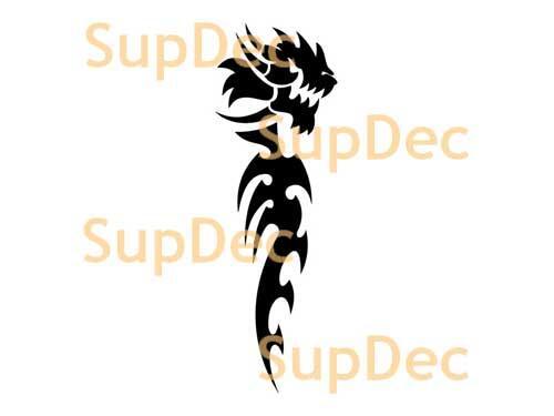 Drache-Vinylkunst-Wand-Fenster-Badezimmer-Aufkleber-Aufkleber Nr. 13
