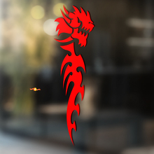 Tribal-Drachen Minimalistische Kunst Universeller Vinyl-Aufkleber_2
