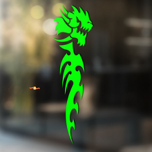 Tribal-Drachen Minimalistische Kunst Universeller Vinyl-Aufkleber_3
