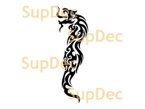 Drache-Vinylkunst-Wand-Fenster-Badezimmer-Aufkleber-Aufkleber Nr. 15
