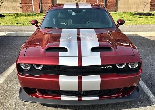 Duale Rally-Streifen Vinyl-Aufkleber-Kit über das Auto für Dodge Challenger