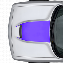 Blackout Haubenbelüftungs-Vinylaufkleber für Dodge Challenger 2015+_2