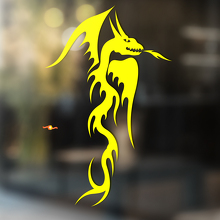 Feueratmender Drachen Universal Vinyl-Aufkleber_4