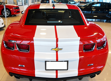 Pace Car Style Twin Rally Stripe Kit Komplettsatz Vinylaufkleber für Chevrolet Camaro 2010-2024_2