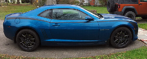 Hockey-Stil Seitenstreifen Vinyl-Aufkleber-Kit für Chevrolet Camaro 2010-15