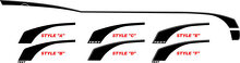 Hockey-Stil Seitenstreifen Vinyl-Aufkleber-Kit für Chevrolet Camaro 2010-15_2