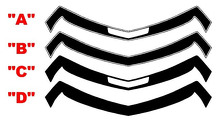 SS Style Front Nose Stripe Vinyl-Aufkleber für Chevrolet Camaro 2010-2013_2