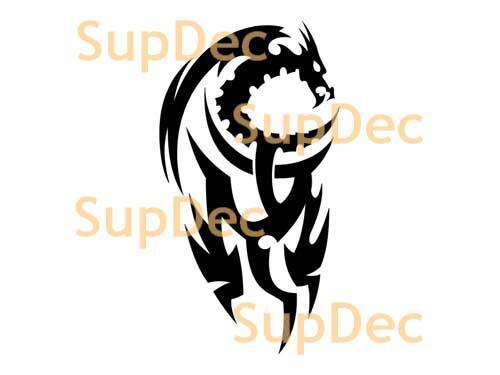 Drache-Vinylkunst-Wand-Fenster-Badezimmer-Aufkleber-Aufkleber Nr. 21
