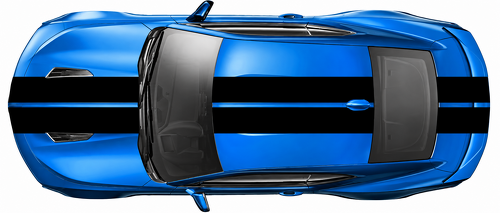 Pace Car Style Rally Stripe Kit Motorhaube Dach Kofferraum Vinylaufkleber für Chevrolet Camaro 2016-2024