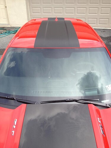 ZL1 Style Broad Center Stripe Kit — Vinylaufkleber (Motorhaube, Dach, Kofferraum, Heckspoiler) für Chevrolet Camaro 2010-2024