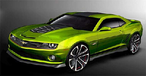 2010 und neuer Chevrolet Camaro Hot Wheels Style Rallye-Streifen-Kit mit Blackouts an der Front- und Heckschürze
