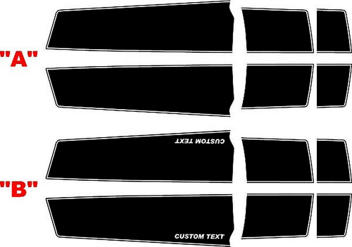 Convertible Concept Rally Streifen Motorhaube Kofferraum Vinyl Aufkleber Sticker für Chevrolet Camaro 2010-2015