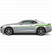 Benutzerdefiniertes Vinyl-Aufkleber-Kit mit gebogenem Rand für Seitendekorstreifen für Chevrolet Camaro 2010-15_3
