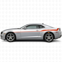 Benutzerdefiniertes Vinyl-Aufkleber-Kit mit gebogenem Rand für Seitendekorstreifen für Chevrolet Camaro 2010-15_4