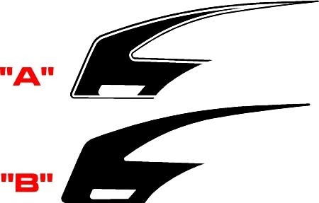 2010–2015 Chevrolet Camaro Dagger Style Mid Body Hockey Stripe Kit

