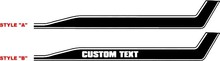 2010 und neuer Chevrolet Camaro „Y“ Sport Style Side & Hood Stripe Kit Vinyl-Aufkleber
 2