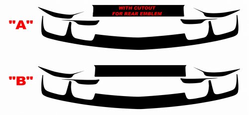 Rear Fascia Blackout Kit Kofferraum Vinylaufkleber für Chevrolet Camaro 2010-2013