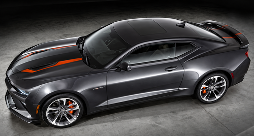 50th Anniversary Style Center Accent Stripe Kit — Vinylaufkleber (Motorhaube, Kofferraum) für Chevrolet Camaro 2010-2024