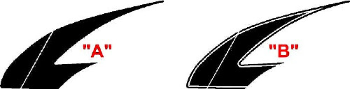 2016 und neuer Chevrolet Camaro Dagger Style Mid Body Hockey Stripe Kit Vinyl Aufkleber Aufkleber
