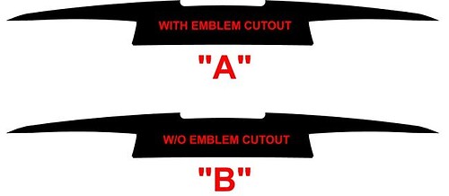 Ab 2016 Chevrolet Camaro Extended Rear Trunk Blackout Sticker Aufkleber-Set
