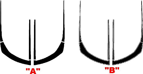 Frontstoßstange ZL1-Stil Akzentstreifen Motorhauben Vinyl-Aufkleber für Chevrolet Camaro 2016+