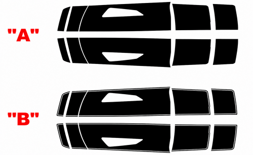 Factory Style Twin Rally Stripe Kit — Vinylaufkleber (Motorhaube, Kofferraum, Heckspoiler) für Chevrolet Camaro SS 2016-2024