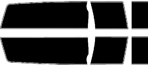 2010 Chevrolet Camaro Bumble Bee Style, Rallye-Streifen-Set mit verlängerter Länge, Vinyl-Aufkleber
