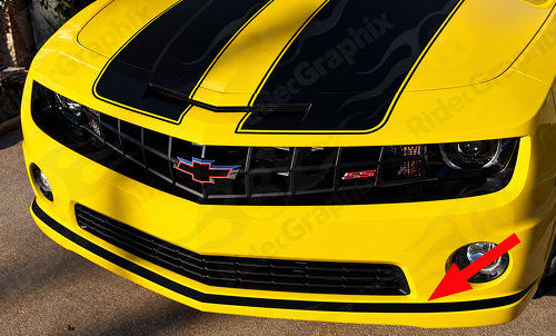 Lower Fascia Accent Stripe — Vinylaufkleber (vordere Stoßstange) für Chevrolet Camaro SS 2010-2013