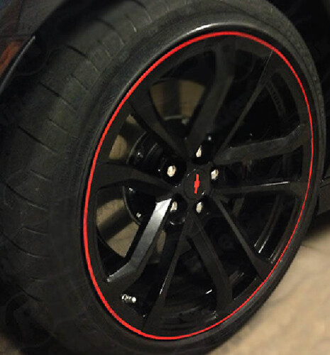19" und 20" Radstreifen Vinyl-Aufkleber Set für Chevrolet Camaro 2010+